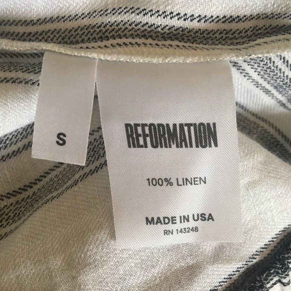 Reformation Striped Linen Pants - Picture 7 of 7